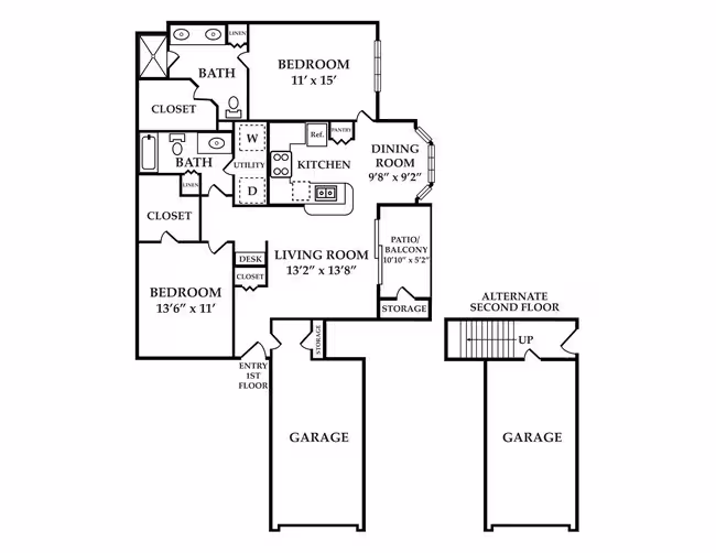 Unit 00-12208 floor plan